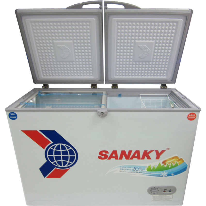 Tủ đông Sanaky dàn đồng 2 ngăn SNK-2900W model mới