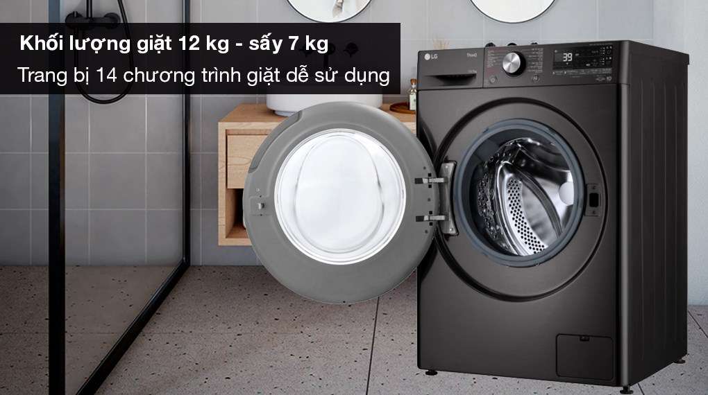Máy giặt sấy LG FV1412H3BA