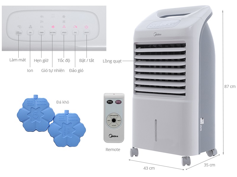 quạt điều hòa Midea AC100-U