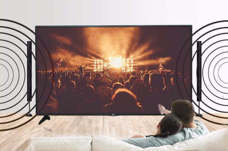 Smart tivi lg 55 inch - Công nghệ Virtual Surround Plus mang đến âm thanh vòm đa chiều bùng nổ, trung thực