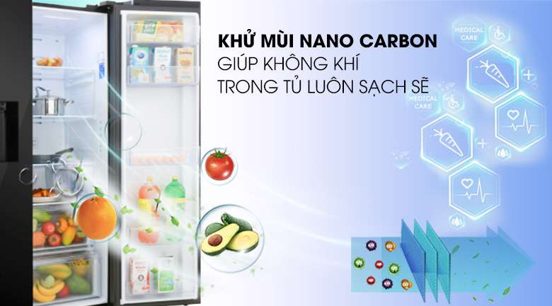 Tủ lạnh Samsung 2 cửa - Bộ lọc than hoạt tính khử mùi hiệu quả, trả lại không gian trong lành cho thực phẩm