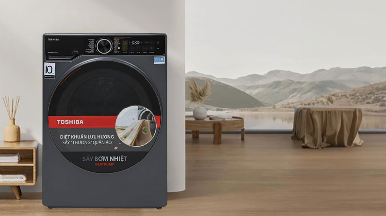 Máy sấy bơm nhiệt Toshiba TD-T25BS110HWV(MG) - Tổng quan thiết kế