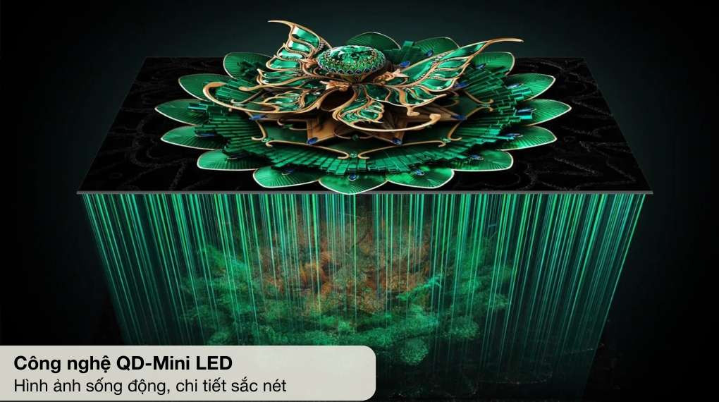Google Tivi QD-Mini LED TCL AI 4K 75 inch 75C7K - Hình ảnh rực rỡ, độ tương phản cao và độ sáng ấn tượng