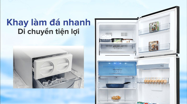Panasonic NR-TX461GPKV - Tốc độ làm đá nhanh, tiện lợi cho việc sử dụng