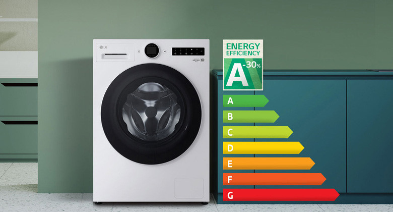 Máy giặt LG F2515RNTG - Hiệu suất A-30%, tối ưu công nghệ