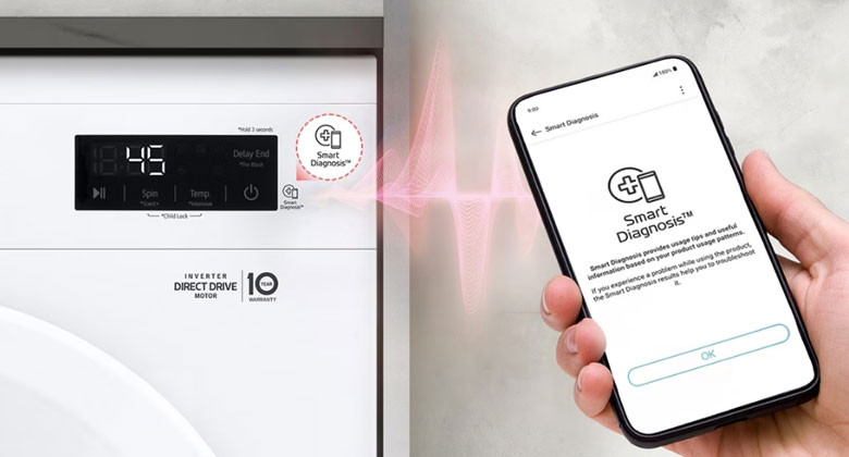 Máy giặt LG cửa ngang - Tiện ích