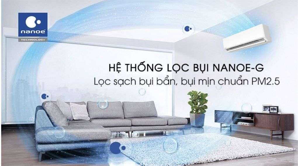 Điều hòa Panasonic CU/CS-U9BKH-8 inverter 1 chiều 9000btu - Công nghệ lọc không khí bảo vệ sức khỏe