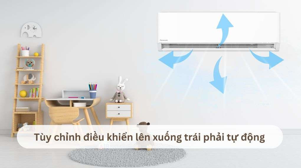 Điều hòa Panasonic 1 chiều - Cơ chế thổi gió