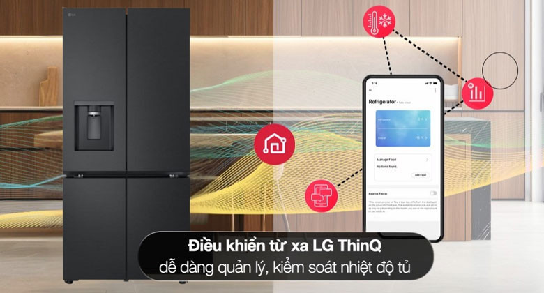 Tủ lạnh LG Inverter 571 lít Multi Door LFD58BLMA