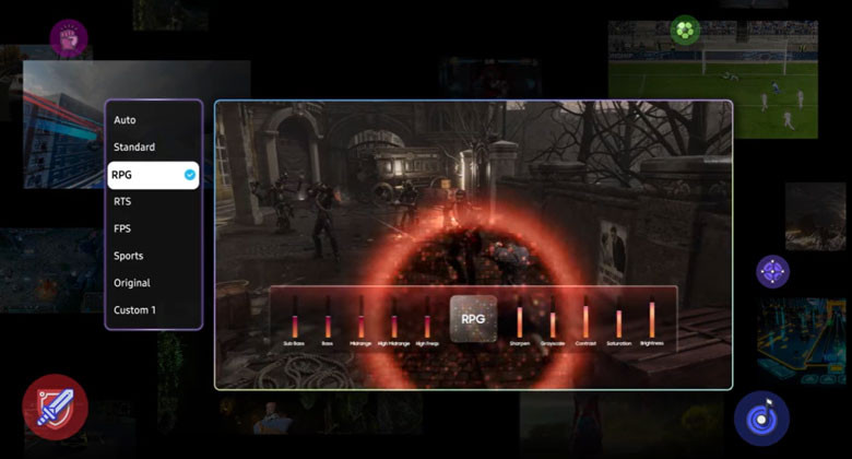 Smart TV QLED Q8F5 65 - Chế độ chơi game tự động thay đổi bằng AI