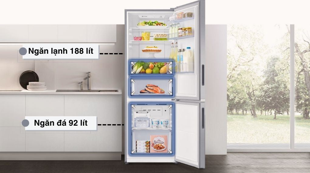 Tủ lạnh Samsung 280 lít - Dung tích sử dụng