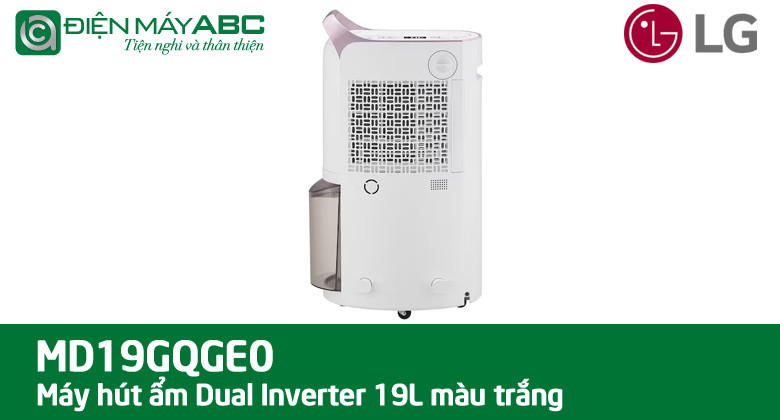 Đánh giá chí tiết máy hút ẩm LG dual inverter 19l MD19GQGE0