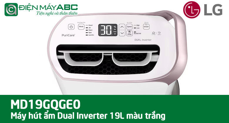 Đánh giá chí tiết máy hút ẩm LG dual inverter 19l MD19GQGE0