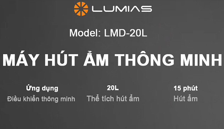 Máy hút ẩm Lumias LMD-20L