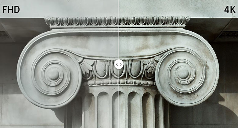 Tivi Samsung UA43U8550F - Độ phân giải 4K