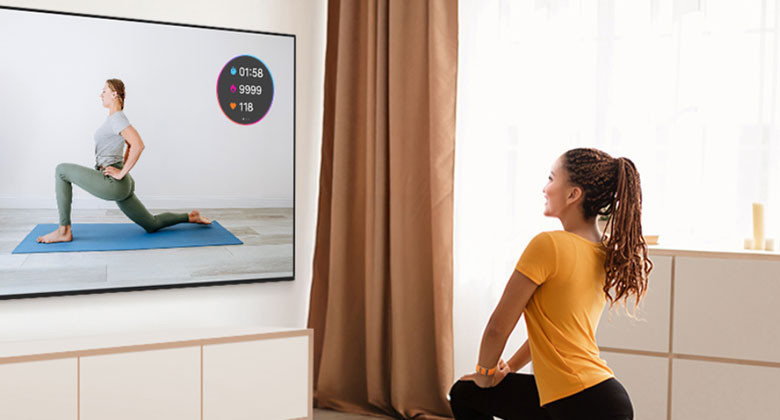 55U8550 - Chế độ theo dõi bài tập Workout Tracker