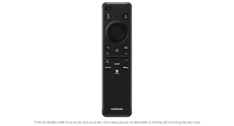 Tivi 75 inch - Điều khiển từ xa sạc bằng ánh sáng