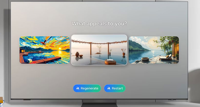85Q8FA Samsung - Thiết kế hình nền bằng AI, cá nhân hóa theo sở thích và tâm trạng