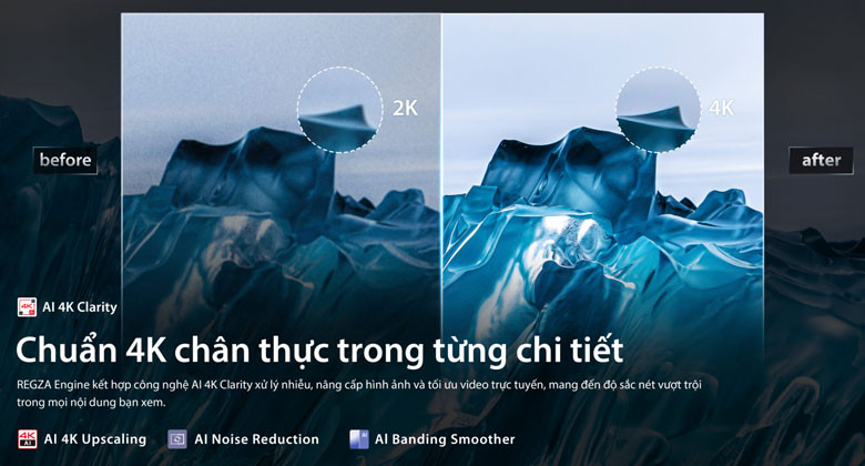 Toshiba 100 inch - Chuẩn 4K chân thực trong từng chi tiết