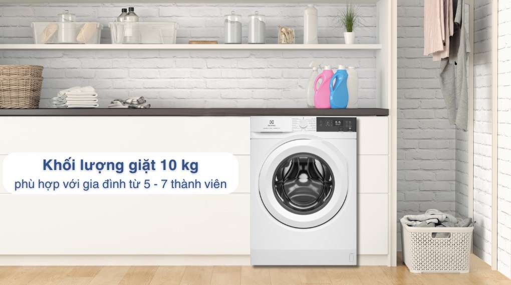 Máy giặt Electrolux 10kg - Khối lượng giặt và chương trình