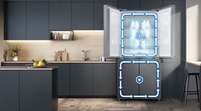 Tủ lạnh Samsung Inverter 488 lít Multi Door RF48A4000B4/SV - Thiết kế