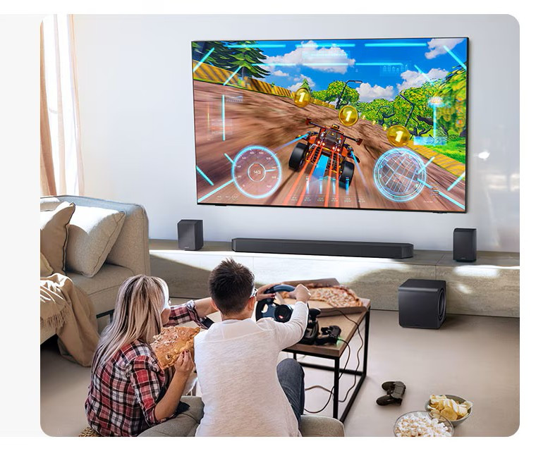 Loa thanh Q990F - Chế độ Game Mode Pro âm thanh sống động, nhập vai trong từng màn game