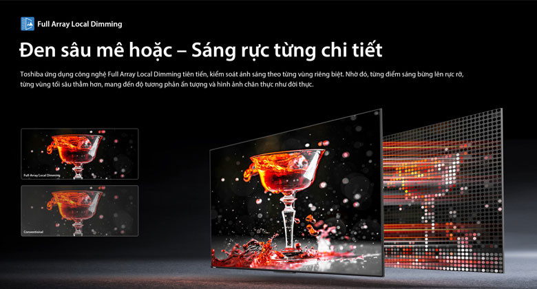 85Z670RP Toshiba - Đen sâu mê hoặc Sáng rực từng chi tiết