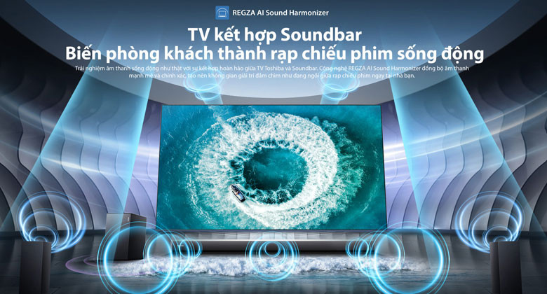 Tivi Toshiba MiniLED - Biến phòng khách thành rạp chiếu phim sống động