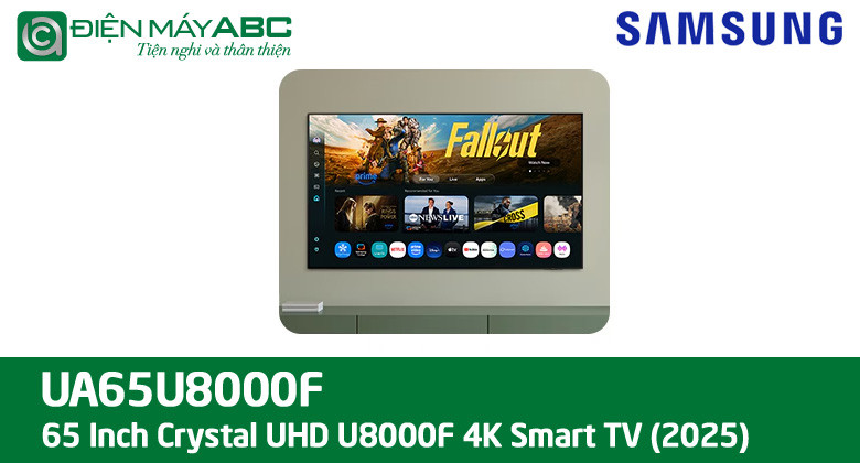 Cập nhật giá tivi Samsung 65 inch UA65U8000F mới nhất tháng 10 năm 2025
