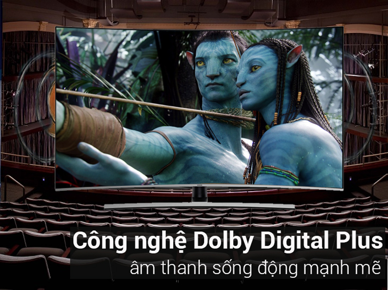 Công nghệ âm thanh Dolby Digital Plus trên Smart Tivi Cong Samsung 55 inch UA55NU8500