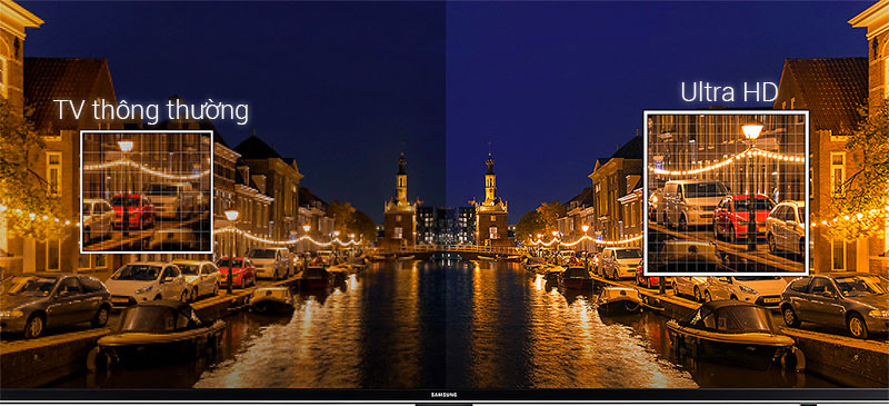 Độ phân giải Ultra HD 4K sắc nét gấp 4 lần so với tivi Full HD thông thường