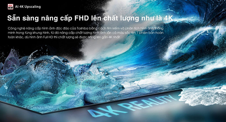 Toshiba 43E330NP - AI 4K Upscaling