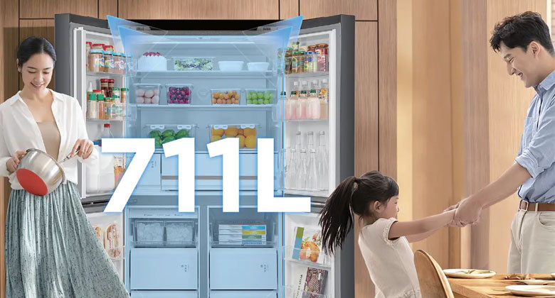 GR RF895WIA PGV 22 XK - Thiết kế RoomPlus+ tối ưu không gian lưu trữ