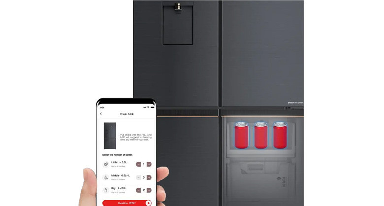 Tủ lạnh Toshiba 4 cánh lấy nước ngoài - Làm mát tiện lợi, sẵn sàng thưởng thức