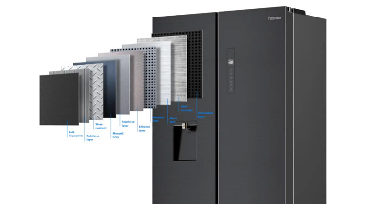 RF675WI - Chất liệu Xám Morandi, chống bám hiệu quả