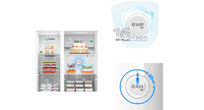 Tủ lạnh Toshiba RS775WI - Công nghệ PureAIR khử mùi, diệt khuẩn toàn diện