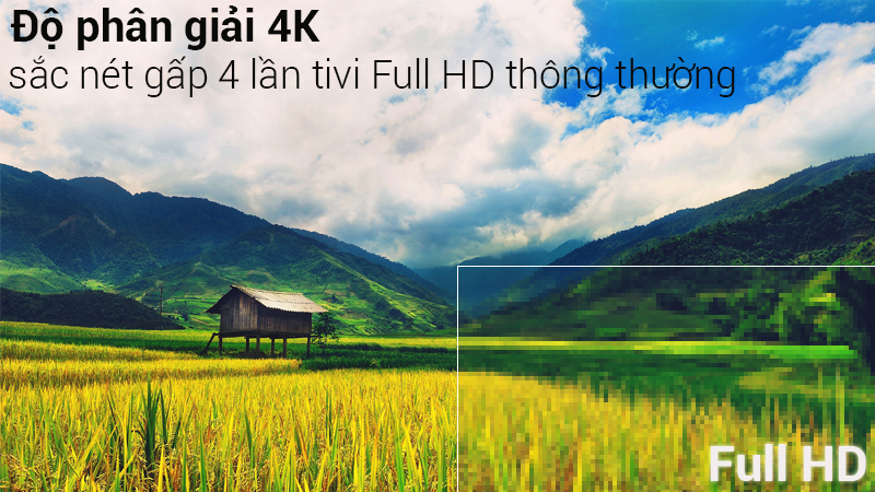 Độ phân giải 4K sắc nêt trên Smart Tivi Samsung 4K 43 inch UA43NU7400