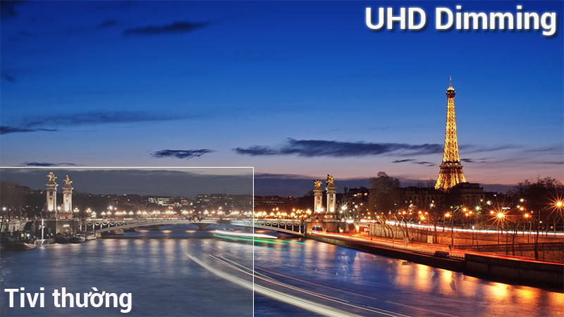 Công nghệ UHD Dimming trên Smart Tivi Samsung 4K 43 inch UA43NU7400