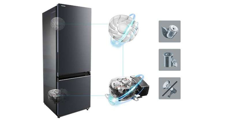 tủ lạnh toshiba inverter 322 lít gr rb405we pmv 06 mg - Công nghệ ORIGIN INVERTER