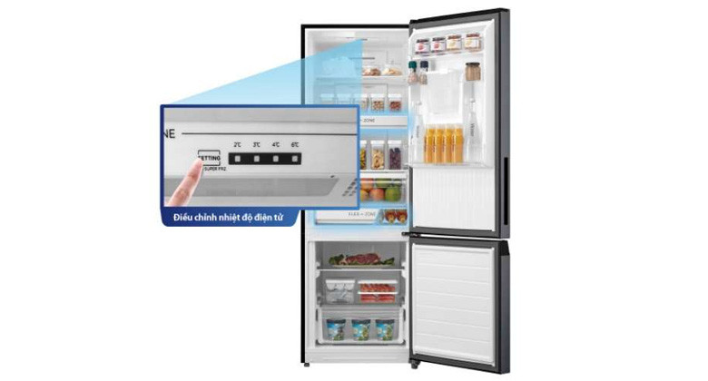 Tủ lạnh Toshiba GR-RB410WE-PMV(37)-SG - Bảng điều khiển đơn giản, dễ sử dụng