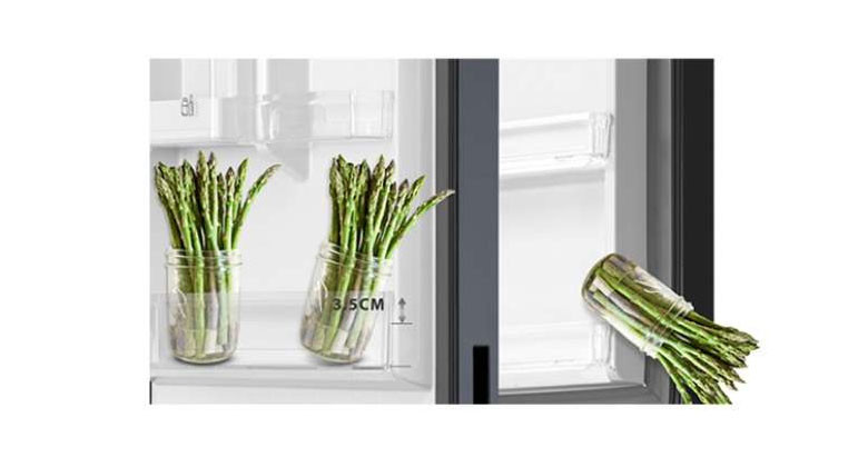 Tủ lạnh Toshiba 2 cánh - Khay kệ linh hoạt, tránh rơi vỡ