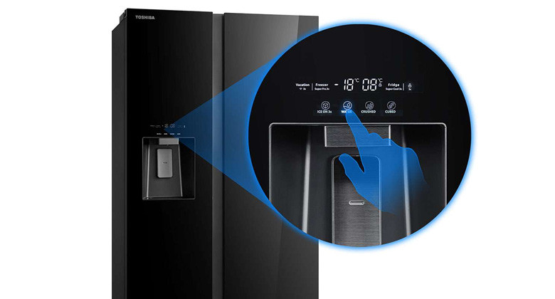 Tủ lạnh Toshiba GR RS755WIA PGV 22 XK - Lấy nước ngoài và làm đá tự động 3 trong 1
