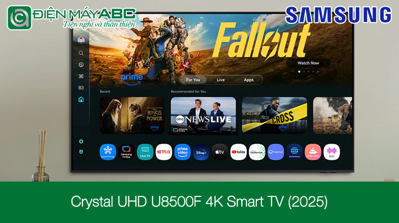 So sánh tivi Samsung 75 inch 2025: UA75U8500F và QA75Q6FA