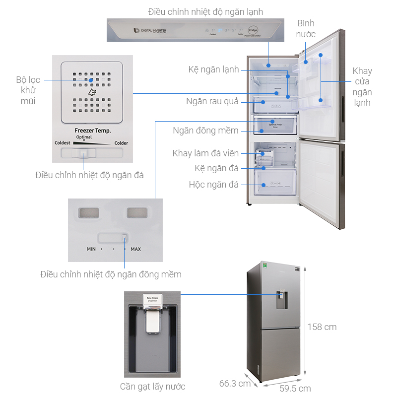 tủ lạnh Samsung RB27N4170S8/SV