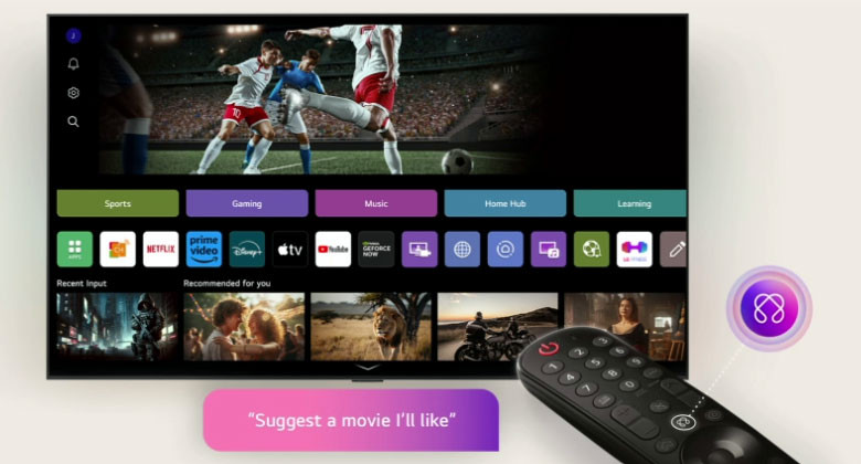 TV LG 55 inch - Trải nghiệm cá nhân hóa cùng AI Voice ID