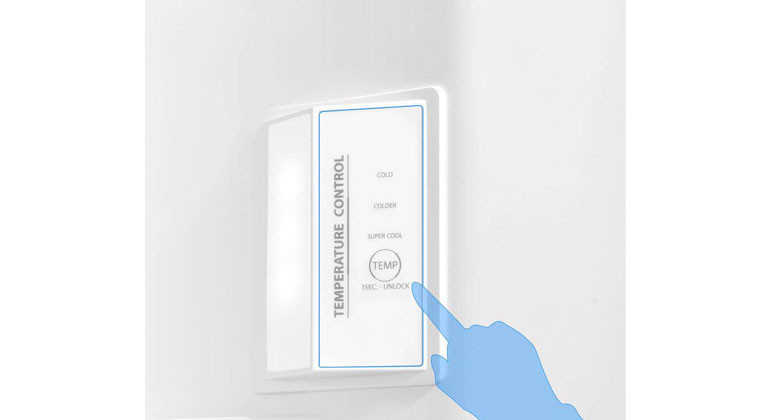tủ lạnh toshiba inverter 312 lít gr rt416we pmv 58 mm - Bảng điều khiển điện tử