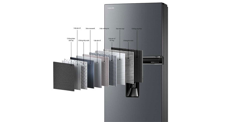 tủ lạnh toshiba inverter 409 lít gr rt535wea pmv 06 mg - Thiết kế sang trọng - tinh xảo
