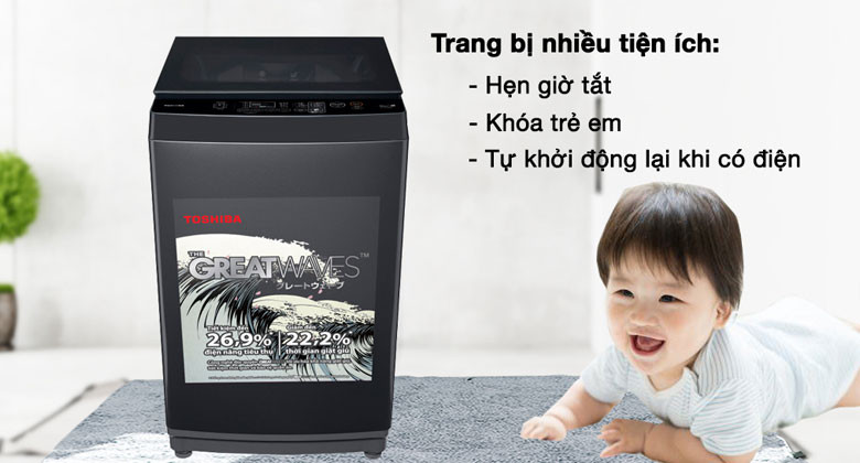 máy giặt toshiba 9kg aw m1000fv mk