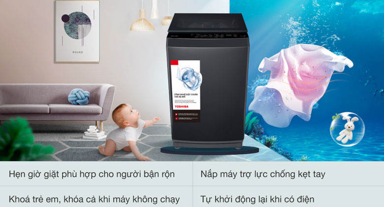 Máy giặt Toshiba - Tiện ích