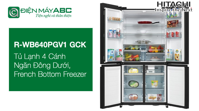Đánh giá cấu hình tủ lạnh 4 cánh Hitachi R-WB640PGV1 GCK - Có còn nên mua năm 2025?